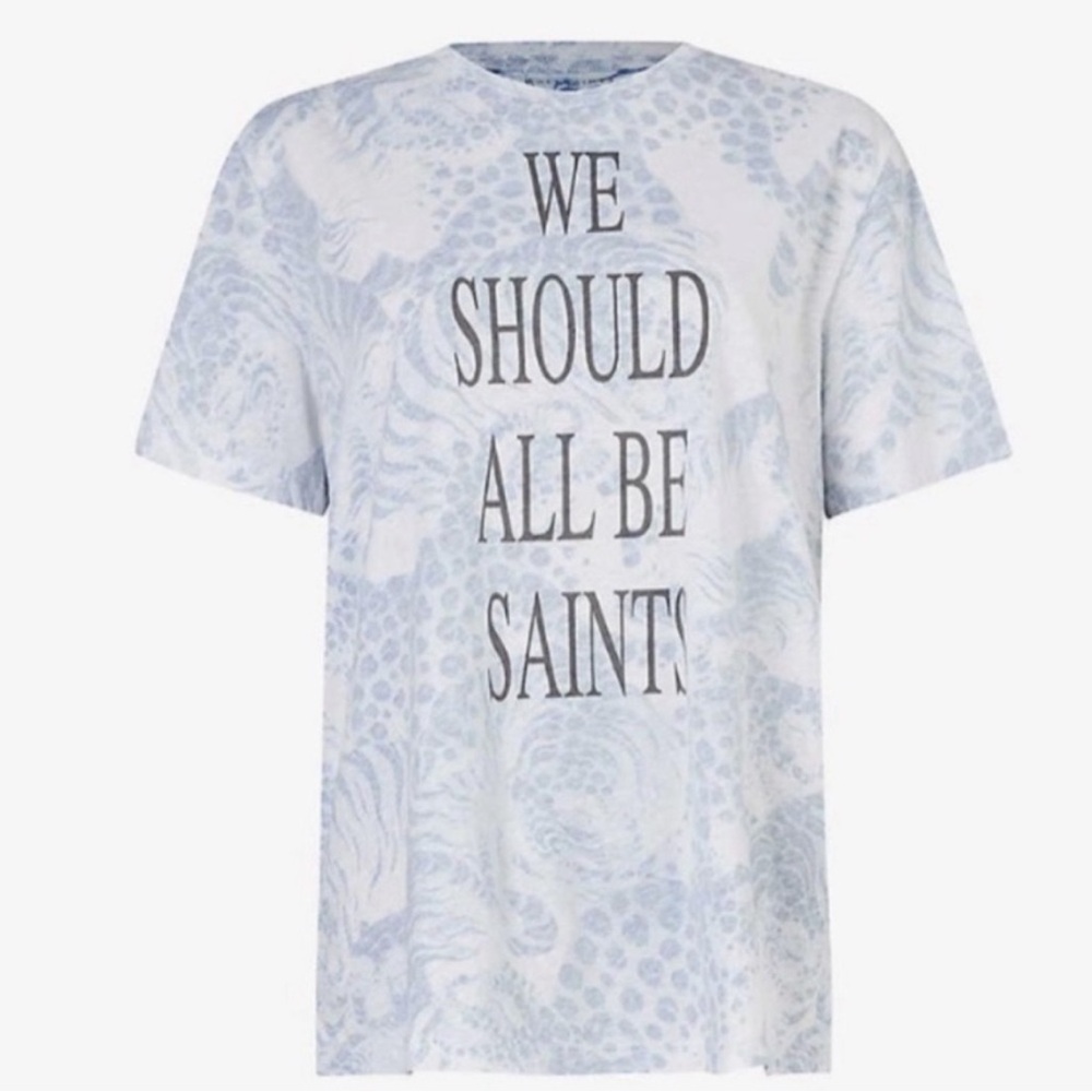 All Saints We Should All Be Saints Boyfriend Tee Size S
